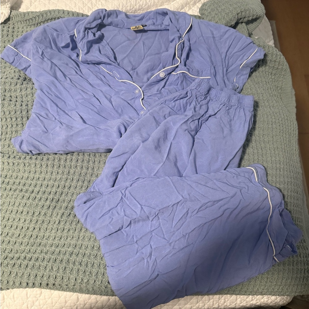 Women's Blue Pajama Set